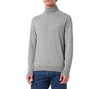 SELECTED HOMME Male Long Sleeve Turtleneck Sweater, Grey (Medium Grey Blend), S