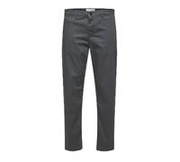 Selected New Miles Straight Fit Chino Pants Grey 32 / 34 Men
