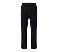 SELECTED HOMME Men's Slh172 slimtape Brody Linen Pant Noos Chino Trousers, Black, L