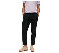 SELECTED HOMME Men's Slh172 slimtape Brody Linen Pant Noos Chino Trousers, Black, S