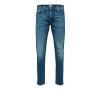 SELECTED HOMME Men's Slh175-slimleon 31601 M.Blue Soft W Noos Jeans, Medium Blue (Medium Blue Denim), 38 W/34 L