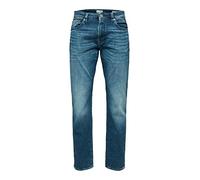 SELECTED HOMME Men's Slh196 straightscott 31601 M.Blue W Noos Jeans, Medium Blue Denim 16087781, 36 W/32 L