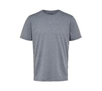 SELECTED HOMME Men's Slhaspen SS O-Neck Tee Noos T-Shirt, Medium Grey Melange, M