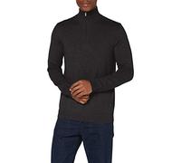 Selected Homme Men's SLHBERG Half Zip Cardigan B NOOS Sweatshirt, grey/anthracite, M