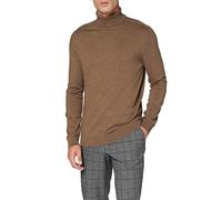 SELECTED HOMME Mens Slhberg Roll Neck B Noos Sweatshirt, Teak, L UK