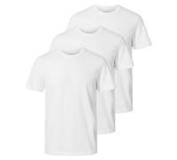 Selected Homme Men's Slhcormac Ss O-Neck Tee 3-Pack Noos T-Shirt, Bright White, M (Pack of 3)