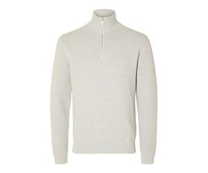 Selected Homme Men's Slhdane Ls Knit Structure Half Zip Noos Knitted Jumper (Pack of 1)