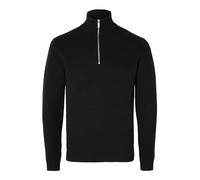 Selected Dane Half Zip Sweater Black M Men