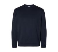 SELECTED HOMME Men's Slhemanuel Soft Crew Neck Sweat Noos Sweatshirt, Sky Captain, M