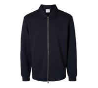 SELECTED HOMME Men's Slhemanuel Soft Full Zip Sweat Noos Swetahsirt Jacket, Sky Captain, L