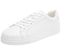SELECTED HOMME Men's Slhevan Leather Sneaker Noos, White, 10.5 UK