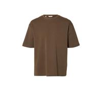 Selected Homme Mens Slhlooseoscar SS O-Neck Tee Noos, Chocolate Chip, L UK