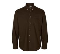SELECTED HOMME Men's Slhregrick-ox Shirt Ls Noos, Demitasse, L