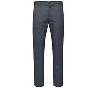 SELECTED HOMME Men's Slhslim-Arval Pants W Trouser Not Applicable, Blue (Navy Blazer Detail: Mix), W32/L34 (Manufacturer Size: 32)