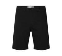 SELECTED HOMME Men's Slhslim-Miles Flex Shorts Noos Chino, Black, L