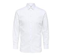 SELECTED HOMME Men's Slhslimethan Shirt Ls Classic B Noos, Bright White, XXS