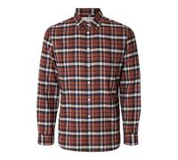 SELECTED HOMME Men's SLHSLIMOWEN-Flannel Shirt LS NOOS, Burnt Henna, M