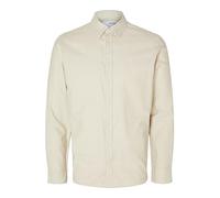 SELECTED HOMME Men's SLHSLIMOWEN-Flannel Shirt LS NOOS, Crockery/Detail: Solid, L