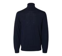 SELECTED HOMME Men's Slhtray LS Knit Merino Roll Neck Noos Pullover, Blazer Navy, L