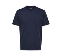 Selected Relax Colman 200 Short Sleeve T-shirt Blue L Men