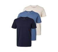 SELECTED HOMME Men's T-Shirt (Pack of 3)
