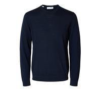 Selected Homme - Slhtray Navy Blazer Knit Merino Crew Neck Jumper - S