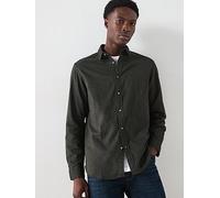 Selected Homme Slim Fit Owen Flannel Long Sleeve Shirt - Dark Brown, Dark Brown, Size 2Xl, Men Dark Brown