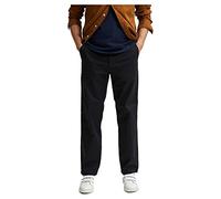 SELECTED HOMME White Men's SLHLOOSE-Salford 220 Flex Pants W NOOS Pants, Black, 36/34