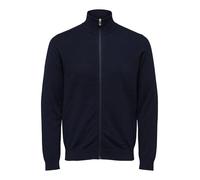 SELECTED HOMME Men's SLHBERG Full Zip Cardigan B NOOS Sweatshirt, Blazer Navy, S