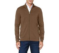 SELECTED HOMME Zip Cardigan, Brown (Teak/Mixed), L