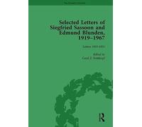 Selected Letters of Siegfried Sassoon and Edmund Blunden, 1919-1967 Vol 1