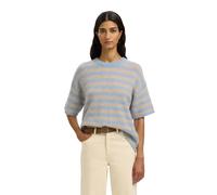 Selected Lulu Knit O-neck Short Sleeve Sweater Blue L Woman