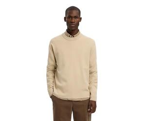 SELECTED MEN Slhteller Fn Relaxed Crew Neck Noos, Oatmeal, M