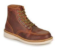 Selected Mid Boots SLHTEO NEW LEATHER MOC-TOE BOOT in Brown 7