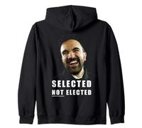 Selected NOT Elected - Zohran Mamdani Funny Graphic Zip Hoodie