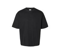 SELETED HOMME Men's Slhlooseoscar Ss O-Neck Tee Noos T-Shirt, Black, XXL