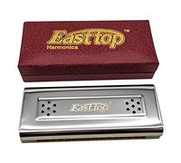 Selected Reeds 16Holes Double-sided Double-tone Harmonica, Advanced C-tone G-tone Polyphonic Harmonica for Beginners, Adults and Students with Wooden Box (16holes)