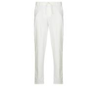 Selected Straight trousers SLH172-SLIMTAPE BRODY LINEN in White EU M