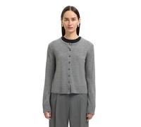 SELECTED FEMME Slfthea Ls Knit Merino Cardigan Noos, Medium Grey Melange, L