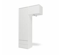 Selection Attire II Wardrobe With Hanging Rail 01-White