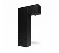 Selection Attire II Wardrobe With Hanging Rail 05-Black