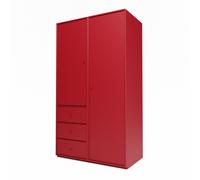 Selection Attire III Wardrobe With Plinth 165-Beetroot
