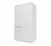 Selection Attire III Wardrobe With Plinth 38-Snow