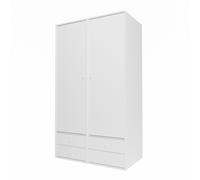 Selection Attire IIII Wardrobe With Hanging Rail 101-NewWhite