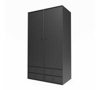 Selection Attire IIII Wardrobe With Open Door 04-Anthracite