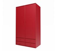Selection Attire IIII Wardrobe With Open Door 165-Beetroot