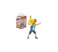 Pokemon Selection Battle Feature Figures Movable Deluxe Action Play Figure, Play Figure:Ash & Pikachu