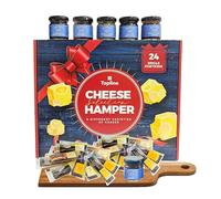 Selection of 4 Different Cheese Board Varieties & 6 Hampton's Chutneys. 20 Ilchester Cheese Individually Wrapped Portions. Hamper Gifts for Couples, Birthday Gifts for Women, Mens Gifts