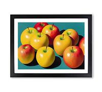 Selection Of Apples Vol.2 Framed Print | A2 Black Framed Wall Art | Ready to Hang | Modern Nature Picture | Living Room Bedroom Lounge Office