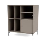 Selection SPIN II Vinyl Shelving 141-Truffle/01- Chrome